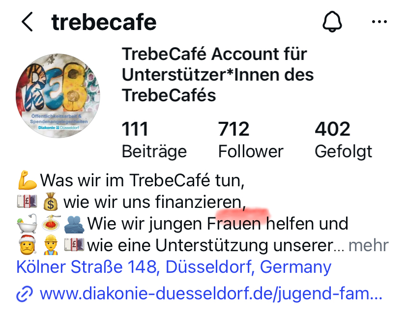 TrebeCafé für wohnungslose Mädchen - 401211