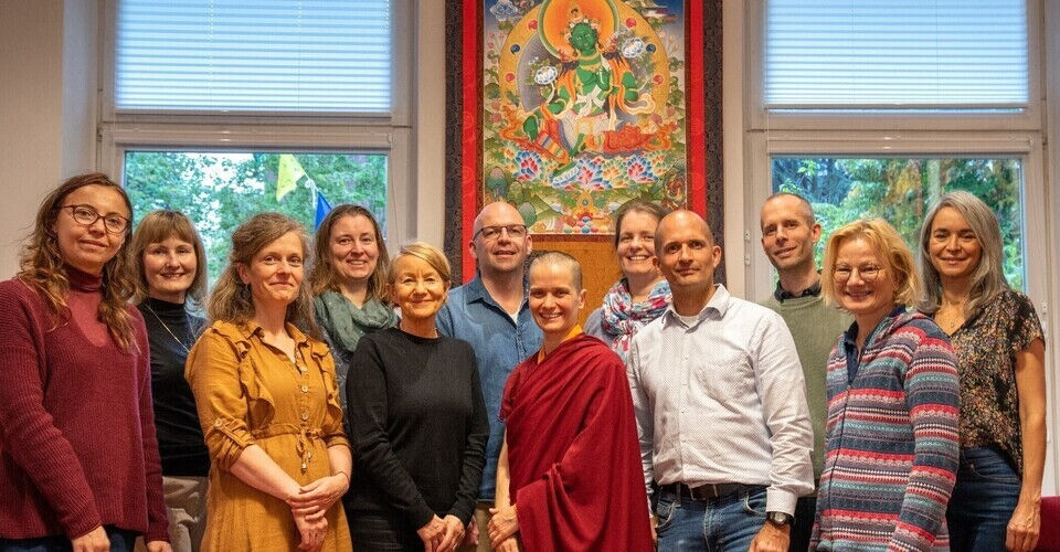 Support the full-time study of Buddhist philosophy (Buddhism)