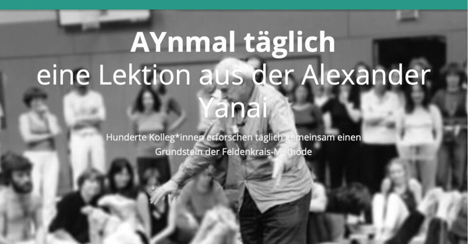 AYnmal täglich – Feldenkrais Online Studiengruppen