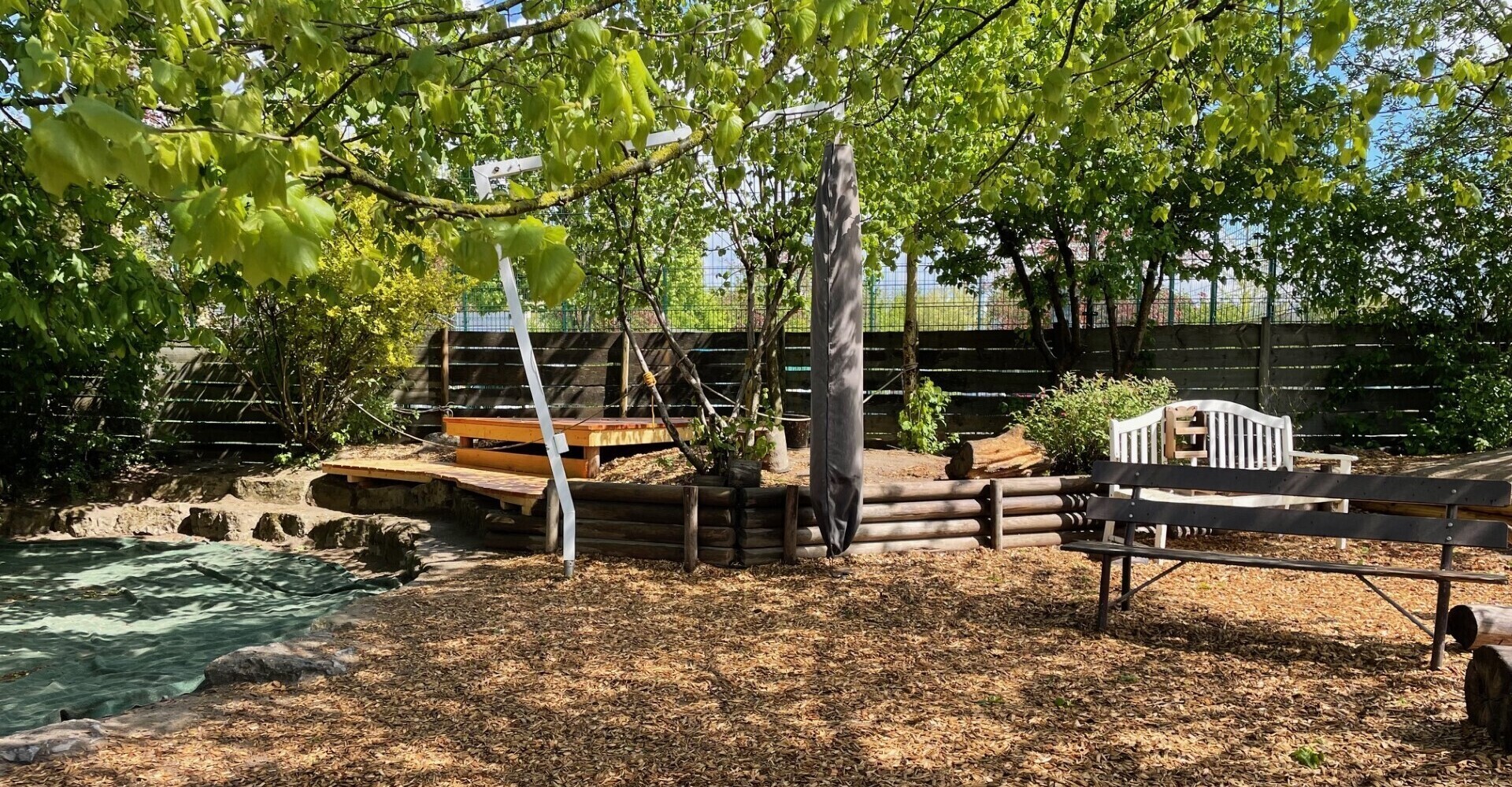 Spielepodest für den Garten unseres Waldorfkindergartens