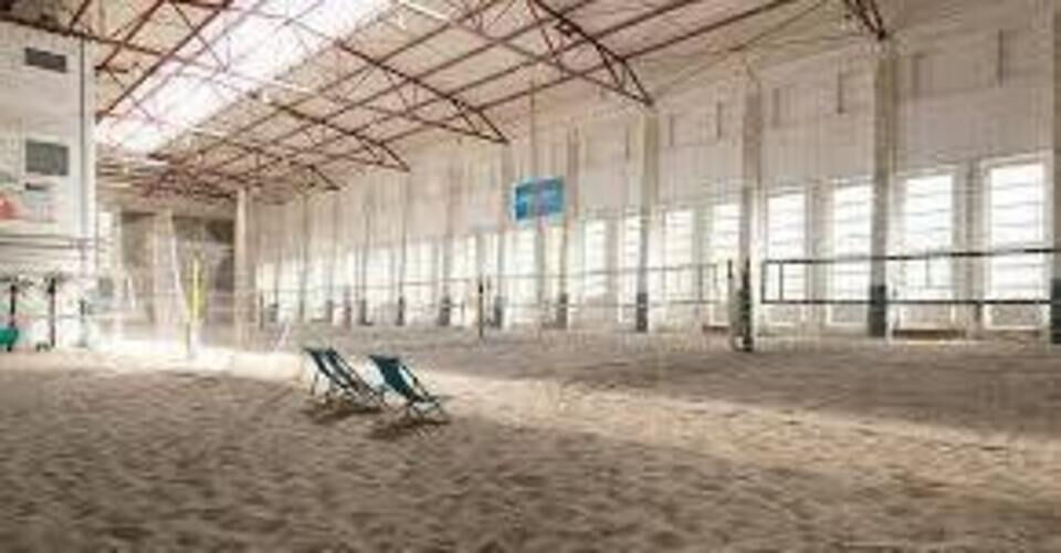 Preservation of the 7-court indoor beach volleyball facility