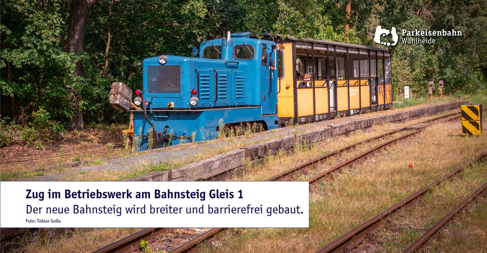 Neuer Bahnsteig im Betriebswerk
