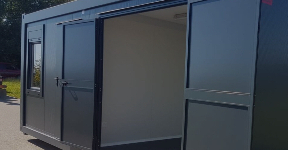 Mobile Rettungsstation auf Containerbasis (Abrollcontainer Sanität)