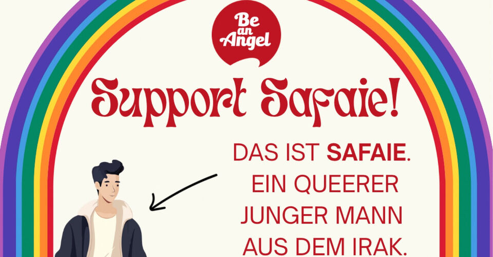 Unterstützt einen queeren geflüchteten jungen Mann aus dem Irak!