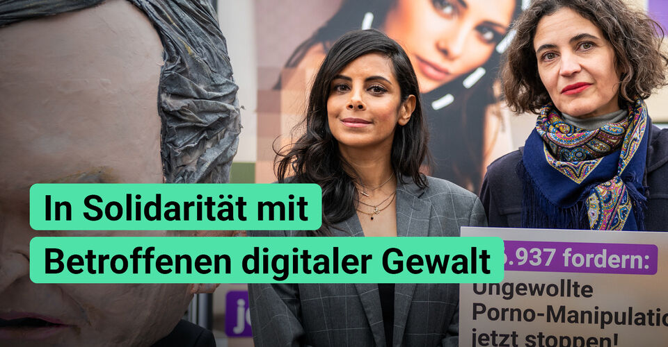 In Solidarität mit Betroffenen digitaler Gewalt. Für Menschenrechte im Netz