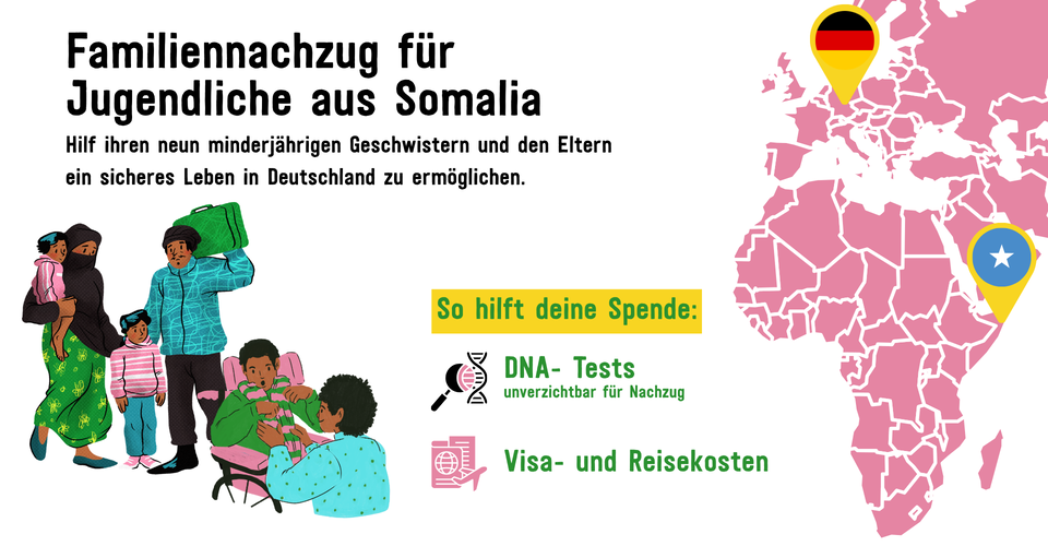 Gemeinsame und sichere Zukunft für eine zwölfköpfige Familie aus Somalia