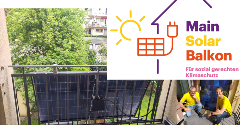 Main-Solar-Balkon: Mini-PV for Frankfurt Households with Low Income