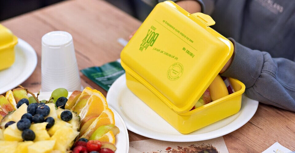 Bio-Brotbox für Kinder in der ersten Klasse